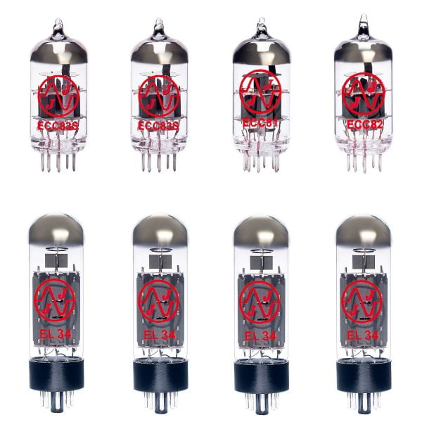 Ersatzröhren-Set für Vox V125 Bass Head Verstärker (1 x ECC81 1 x ECC82 2 x ECC83 4 x Gematchte EL34)